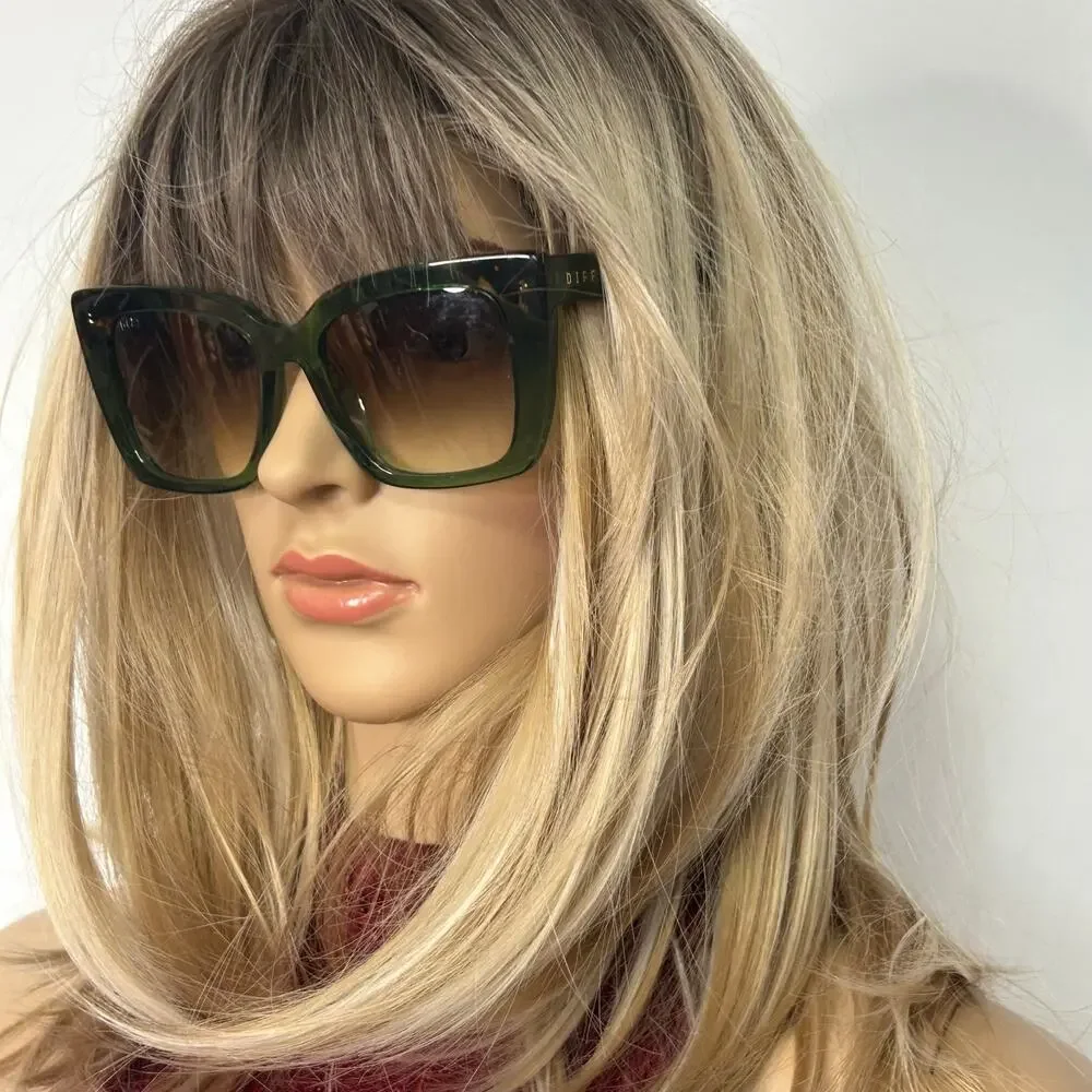 DIFF x The White Lotus Thailand Green Oversized Cat Eye Sunglasses Limited